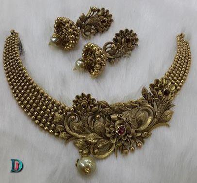 New and Latest Design of Rajasthani Desi gold kundan Necklace 