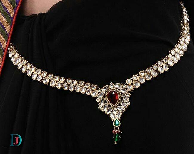 New and Latest Design of Rajasthani Desi gold kundan Necklace 