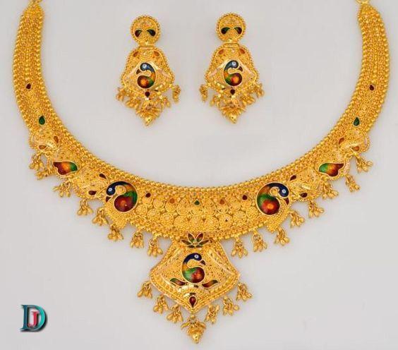 New and Latest Design of Rajasthani Desi gold kundan Necklace 