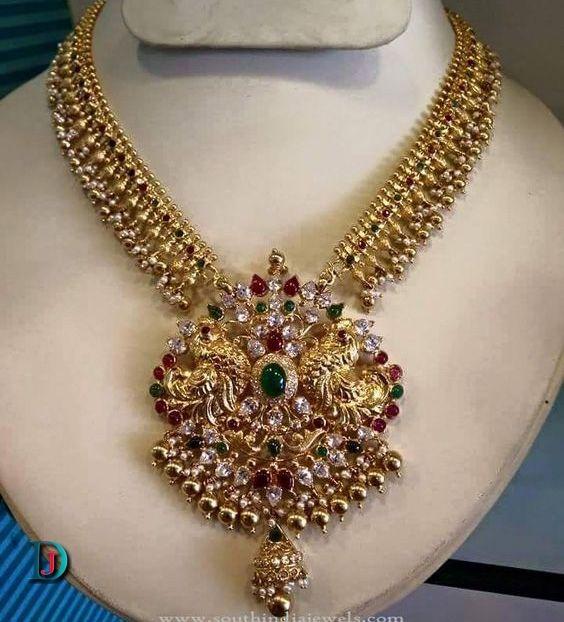 New and Latest Design of Rajasthani Desi gold kundan Necklace 