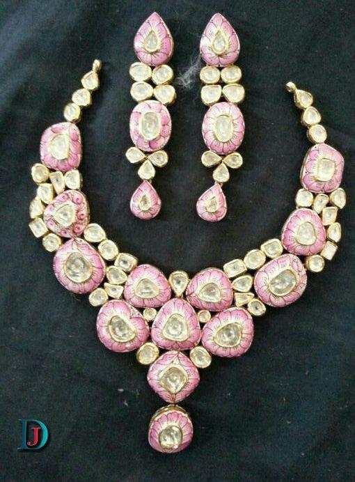 New and Latest Design of Rajasthani Desi gold kundan Necklace 