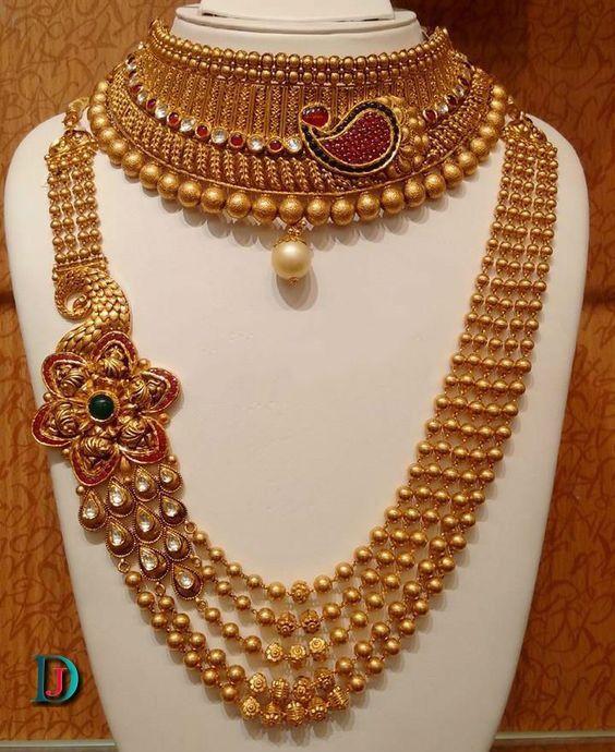 New and Latest Design of Rajasthani Desi gold kundan Necklace 