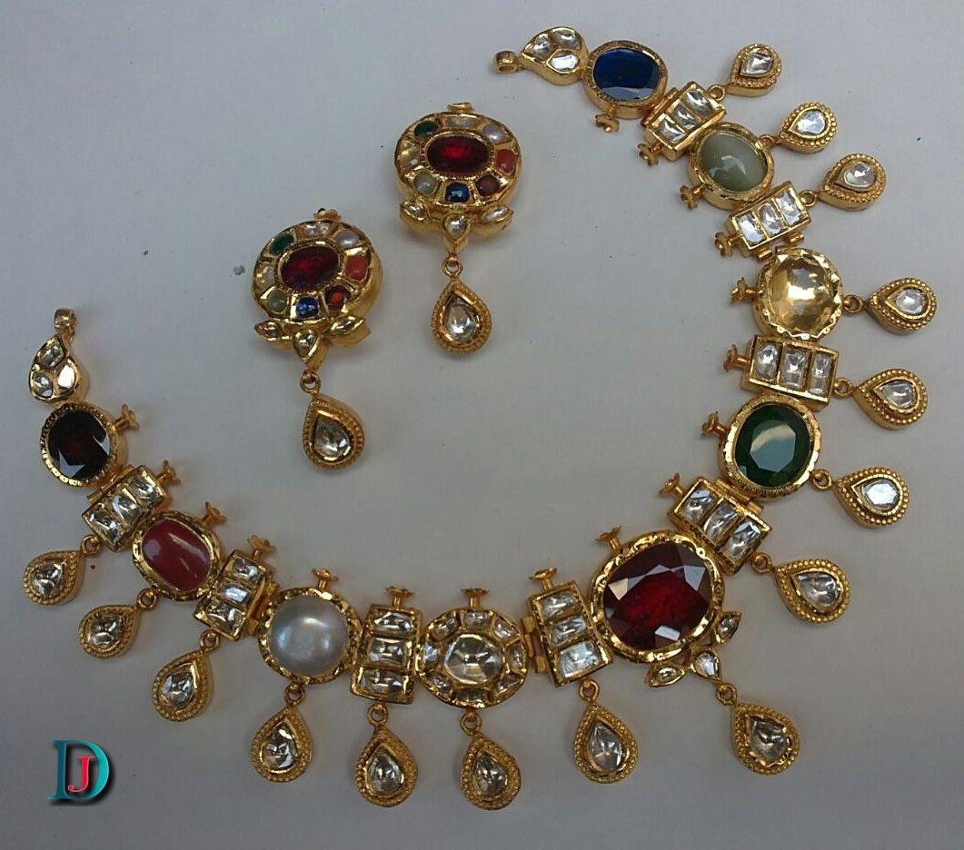 New and Latest Design of Rajasthani Desi gold kundan Necklace 