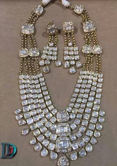 New and Latest Design of Rajasthani Desi gold kundan Necklace 