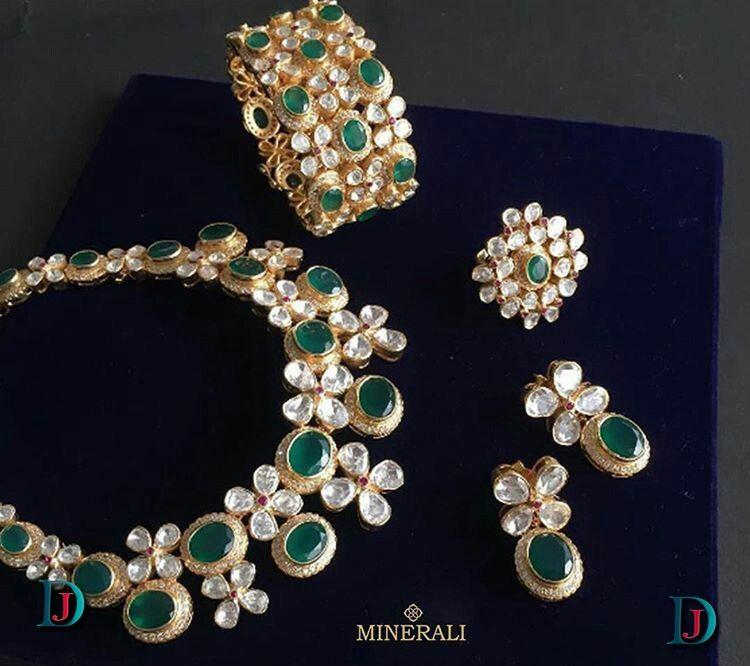 New and Latest Design of Rajasthani Desi gold kundan Necklace 