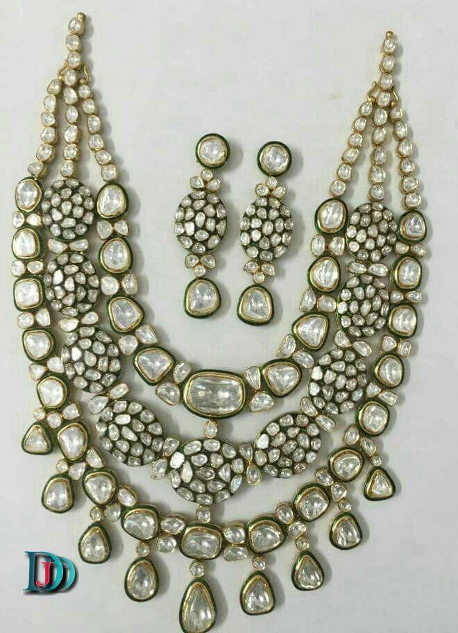 New and Latest Design of Rajasthani Desi gold kundan Necklace 