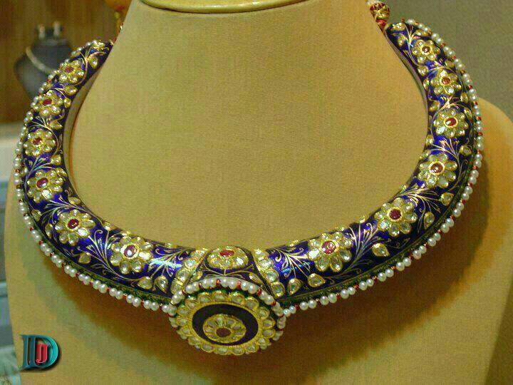 New and Latest Design of Rajasthani Desi gold kundan Necklace 