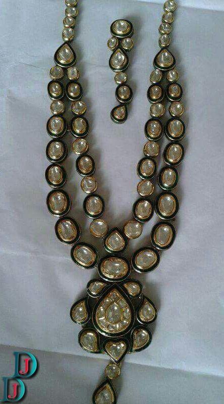 New and Latest Design of Rajasthani Desi gold kundan Necklace 