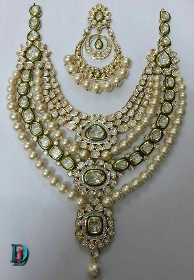 New and Latest Design of Rajasthani Desi gold kundan Necklace 