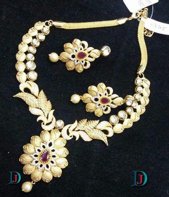 New and Latest Design of Rajasthani Desi gold kundan Necklace 