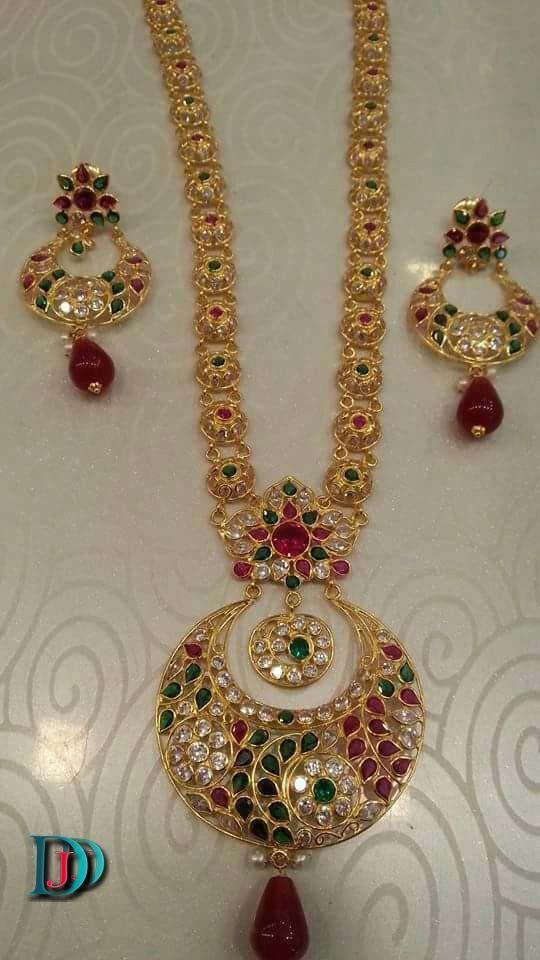 New and Latest Design of Rajasthani Desi gold kundan Necklace 