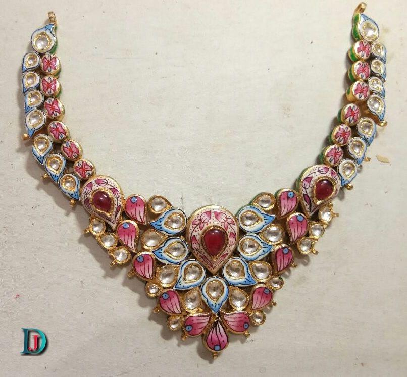 New and Latest Design of Rajasthani Desi gold kundan Necklace 