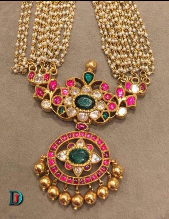 New and Latest Design of Rajasthani Desi gold kundan Necklace 