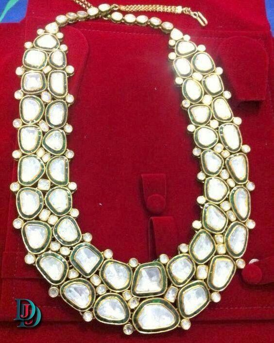 New and Latest Design of Rajasthani Desi gold kundan Necklace 