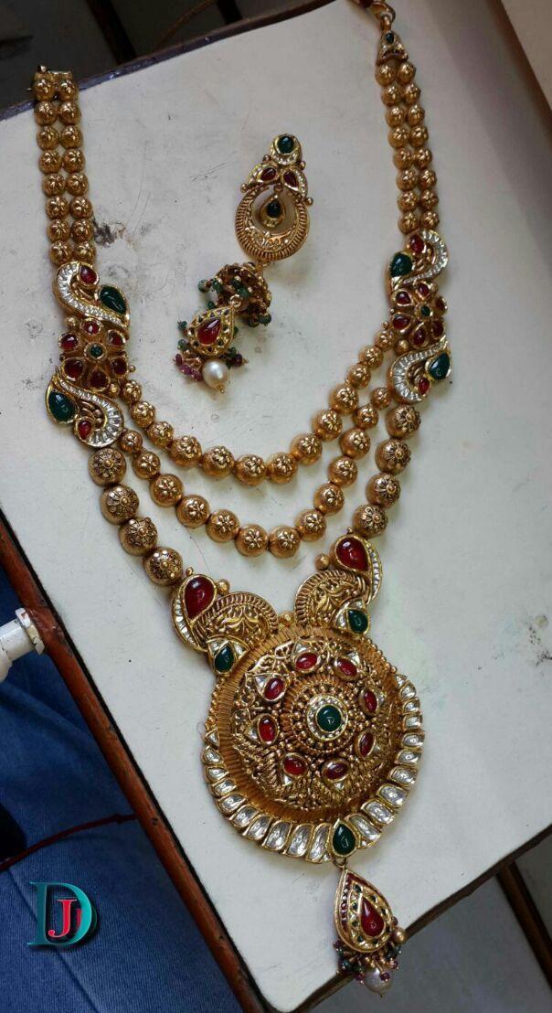 New and Latest Design of Rajasthani Desi gold kundan Necklace 