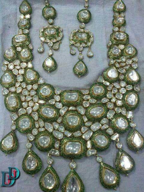 New and Latest Design of Rajasthani Desi gold kundan Necklace 