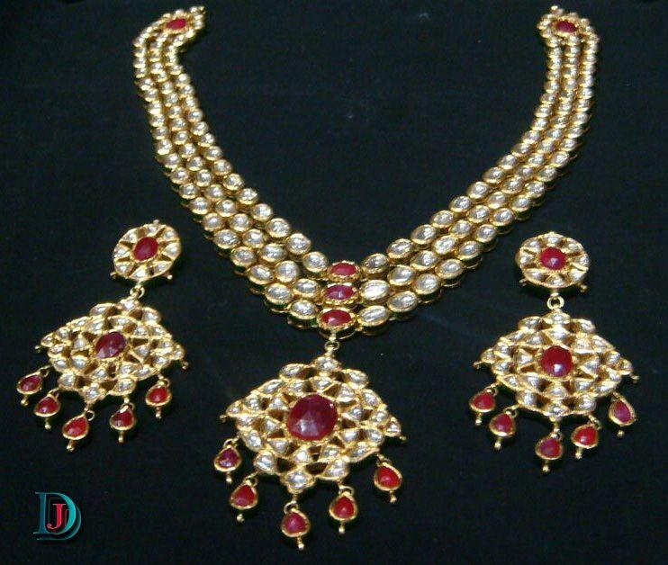 New and Latest Design of Rajasthani Desi gold kundan Necklace 