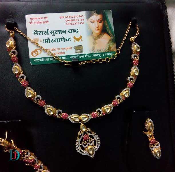 New and Latest Design of Rajasthani Desi gold kundan Necklace 