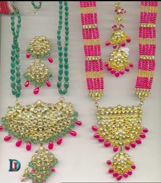 New and Latest Design of Rajasthani Desi gold kundan Necklace 