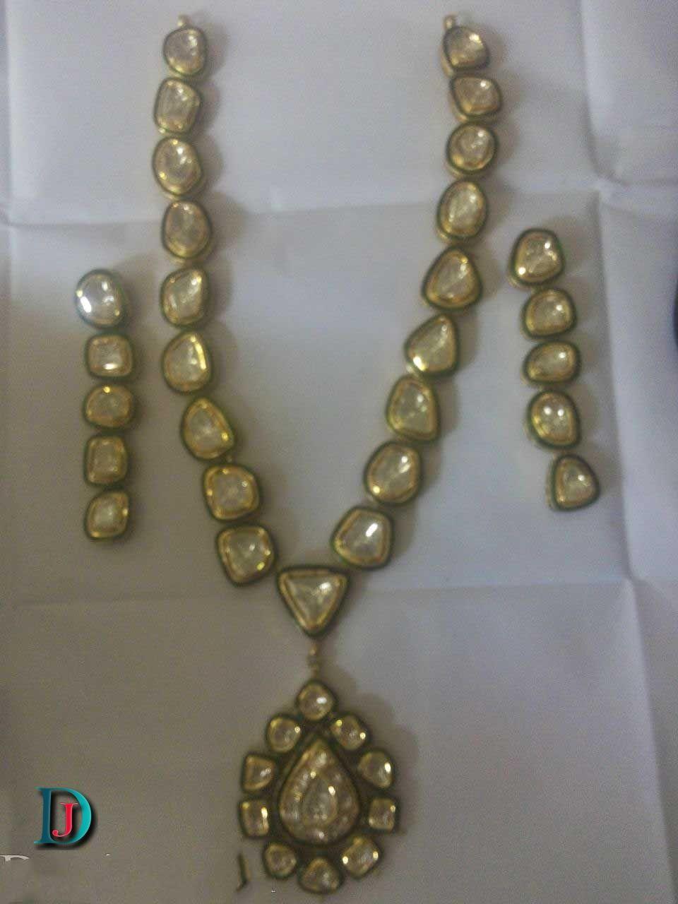 New and Latest Design of Rajasthani Desi gold kundan Necklace 