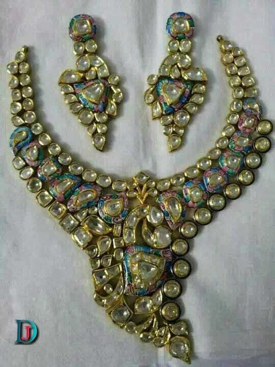 New and Latest Design of Rajasthani Desi gold kundan Necklace 