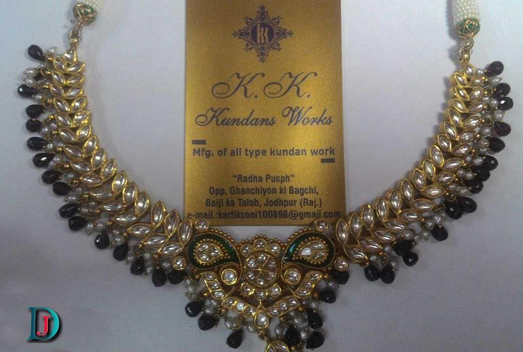 New and Latest Design of Rajasthani Desi gold kundan Necklace 