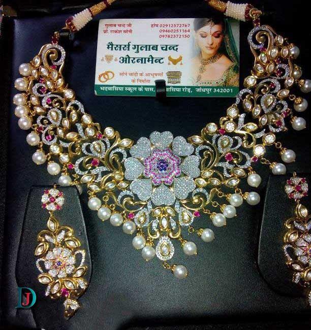 New and Latest Design of Rajasthani Desi gold kundan Necklace 