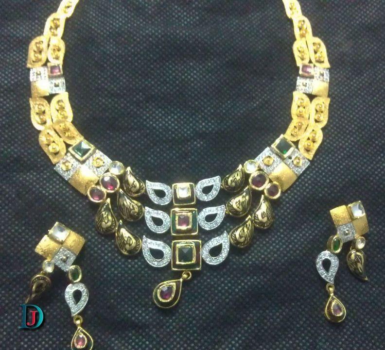 New and Latest Design of Rajasthani Desi gold kundan Necklace 