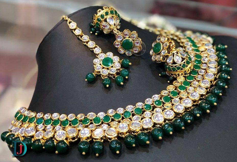 New and Latest Design of Rajasthani Desi gold kundan Necklace 