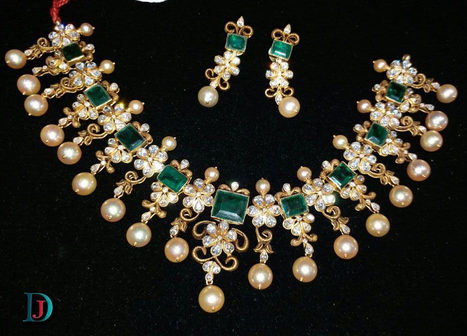 New and Latest Design of Rajasthani Desi gold kundan Necklace 