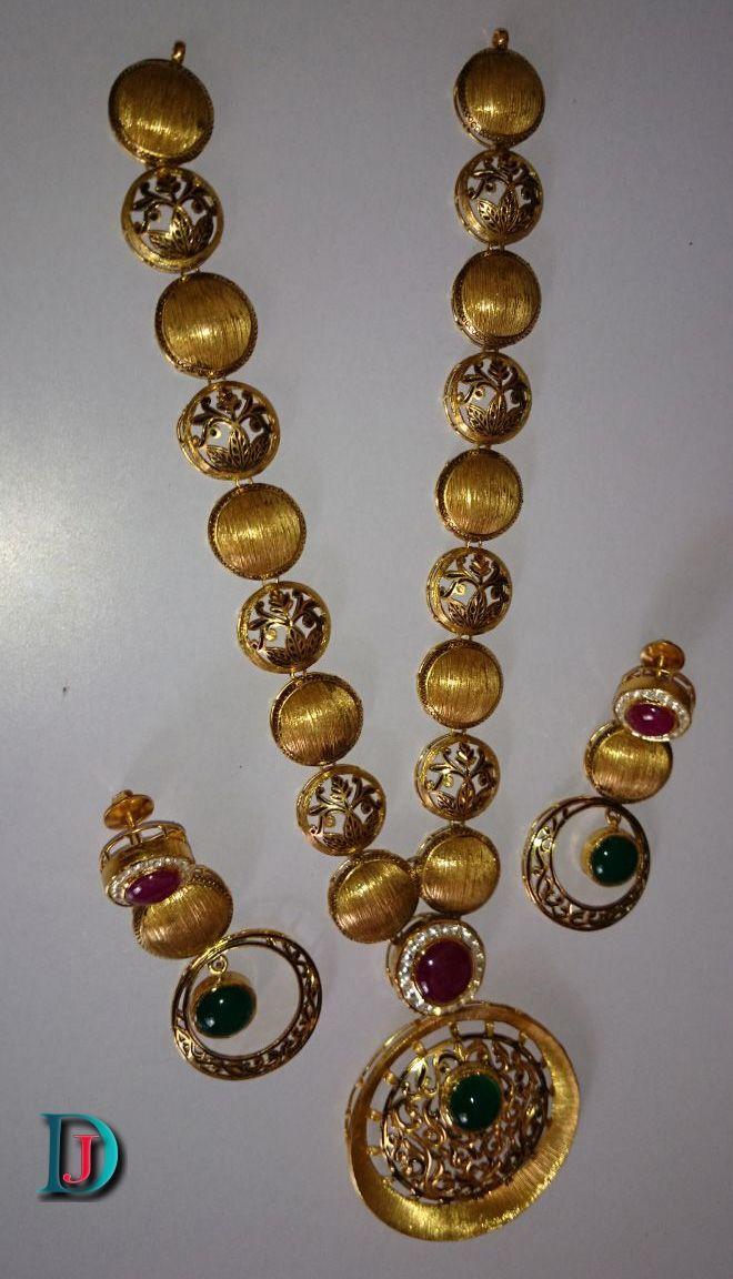 New and Latest Design of Rajasthani Desi gold kundan Necklace 