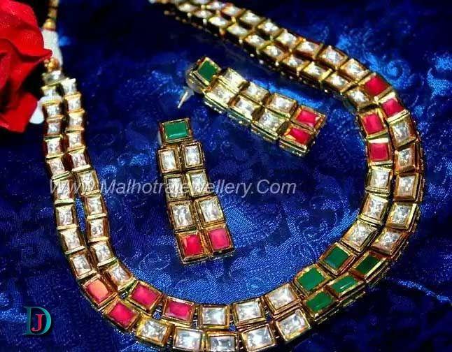 New and Latest Design of Rajasthani Desi gold kundan Necklace 