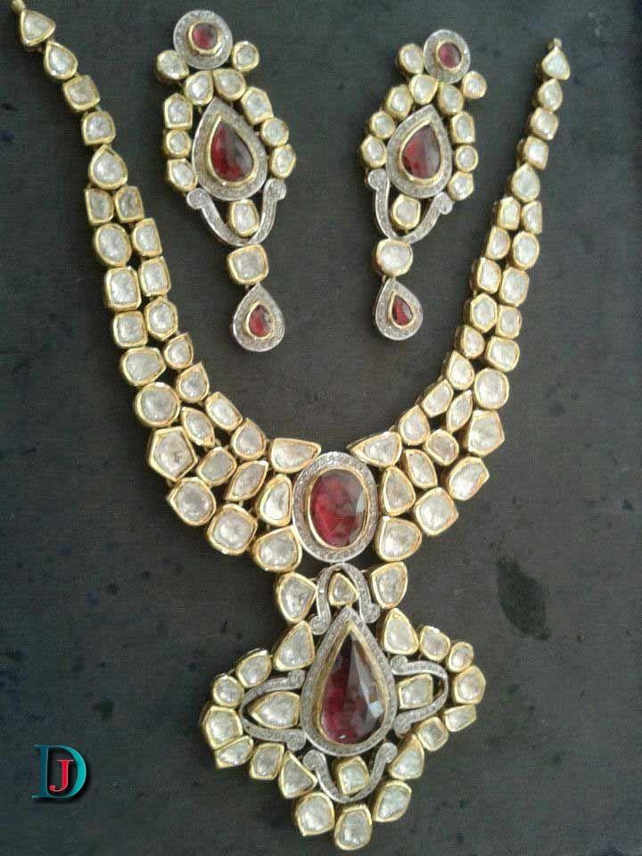 New and Latest Design of Rajasthani Desi gold kundan Necklace 