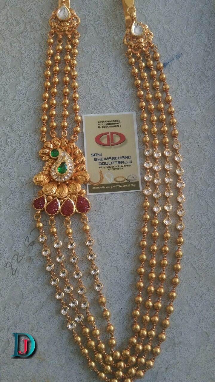 New and Latest Design of Rajasthani Desi gold kundan Necklace 