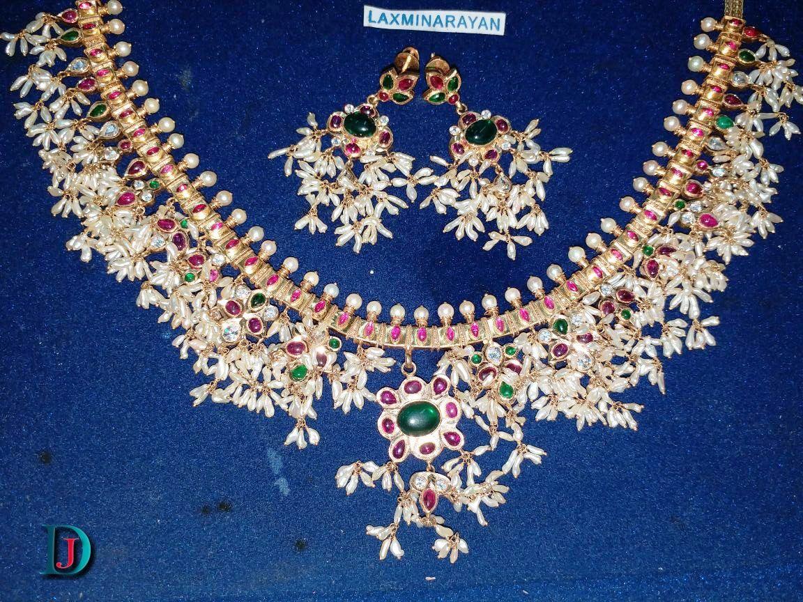 New and Latest Design of Rajasthani Desi gold kundan Necklace 