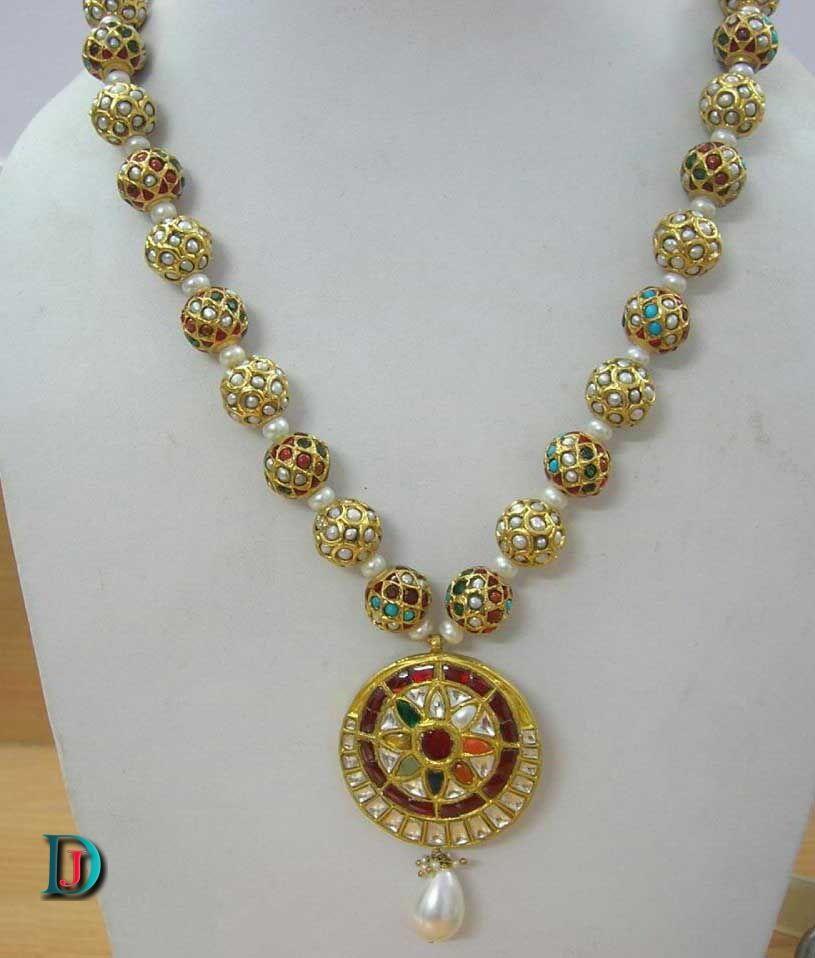 New and Latest Design of Rajasthani Desi gold kundan Necklace 