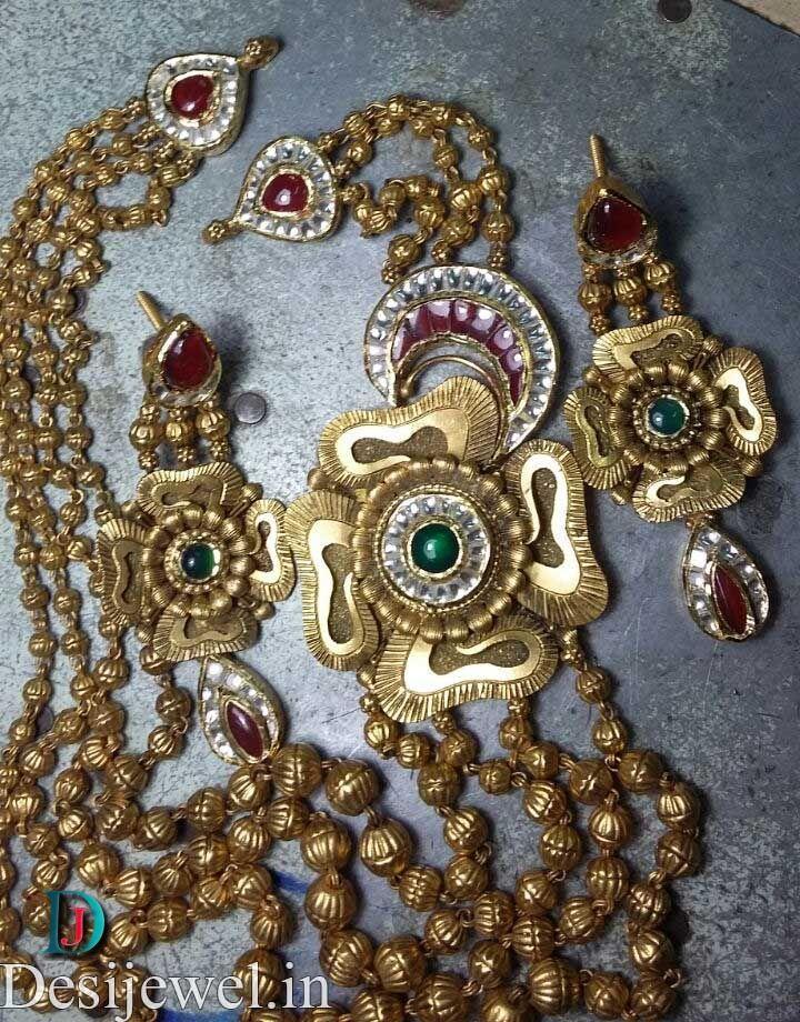 New and Latest Design of Rajasthani Kundan gold jewellery in Jodhpur 