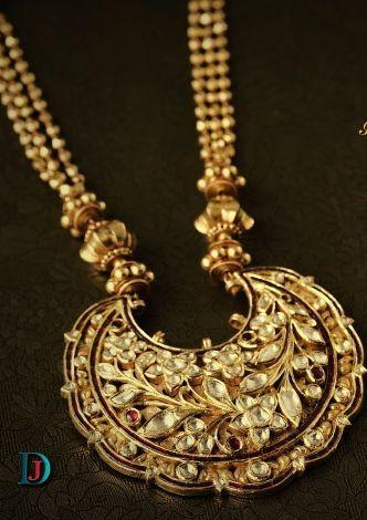 New and Latest Design of Rajasthani Desi gold kundan Gala-Pendal 