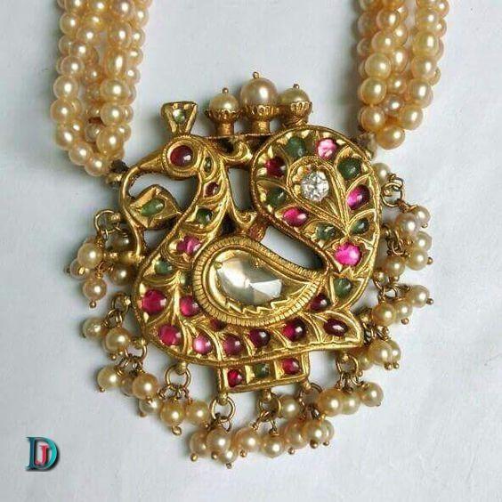 New and Latest Design of Rajasthani Desi gold kundan Gala-Pendal 