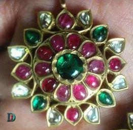 New and Latest Design of Rajasthani Desi gold kundan Gala-Pendal 