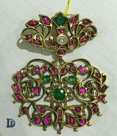 New and Latest Design of Rajasthani Desi gold kundan Gala-Pendal 