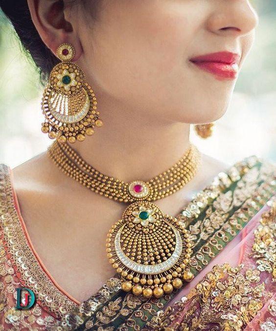 New and Latest Design of Rajasthani Desi gold kundan Gala-Pendal 