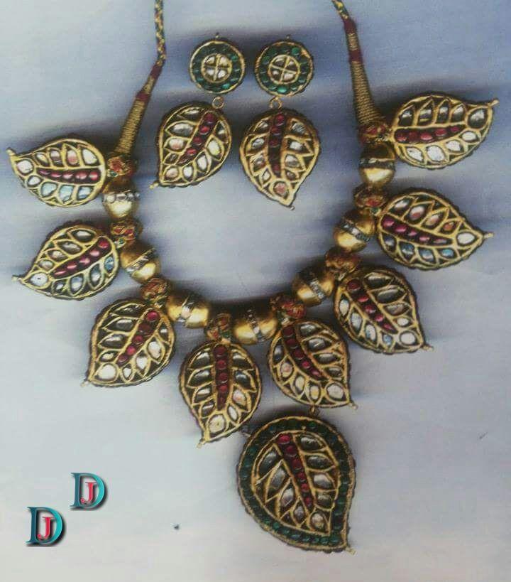 New and Latest Design of Rajasthani Desi gold kundan Gala-Pendal 