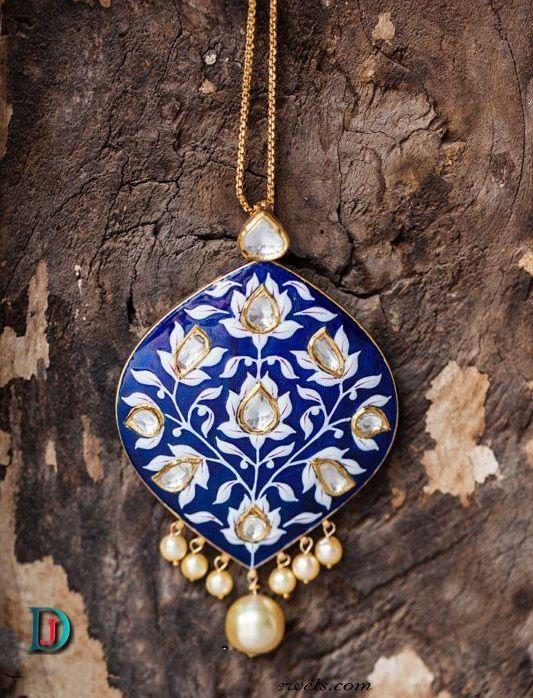 New and Latest Design of Rajasthani Desi gold kundan Gala-Pendal 