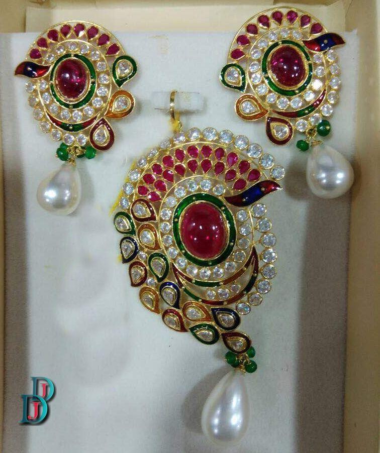 New and Latest Design of Rajasthani Desi gold kundan Gala-Pendal 