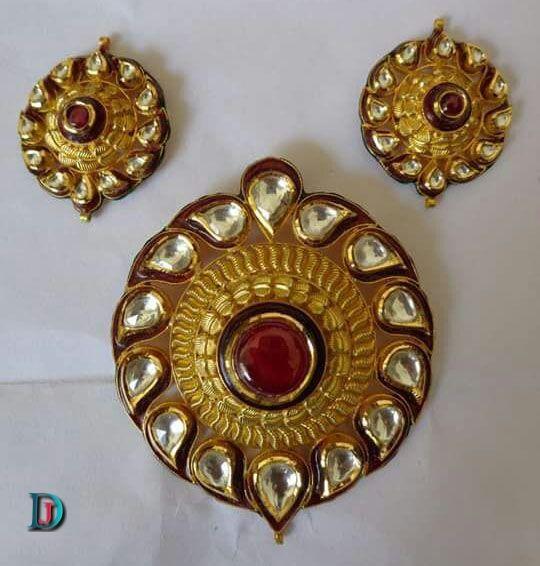 New and Latest Design of Rajasthani Desi gold kundan Gala-Pendal 