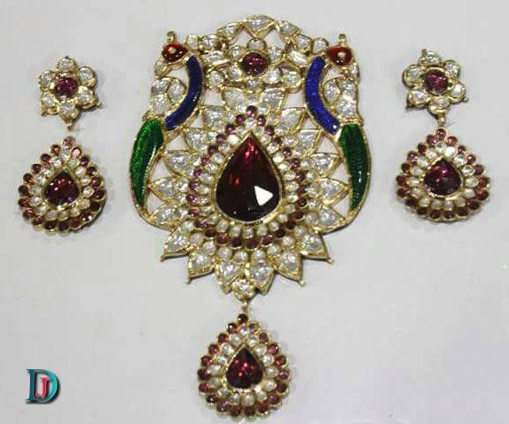 New and Latest Design of Rajasthani Desi gold kundan Gala-Pendal 