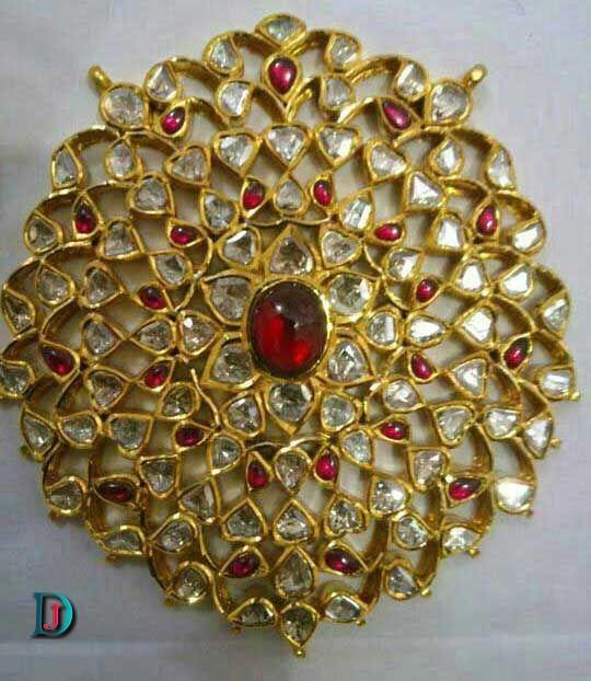 New and Latest Design of Rajasthani Desi gold kundan Gala-Pendal 