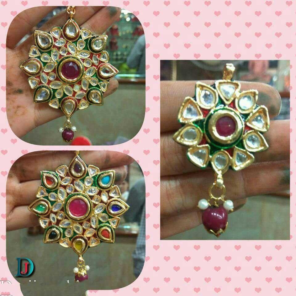 New and Latest Design of Rajasthani Desi gold kundan Gala-Pendal 