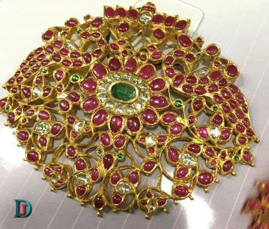 New and Latest Design of Rajasthani Desi gold kundan Gala-Pendal 